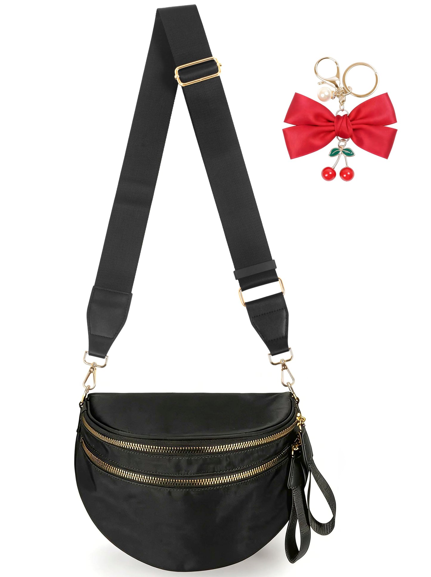 HOTBum Bag Crossbody Bag for Women | Spacious Bum Bags | Nylon Crossbody Fanny Packs | Leopard Purse Belt Wallet (Colour Bum Bag-Brown Leopard)