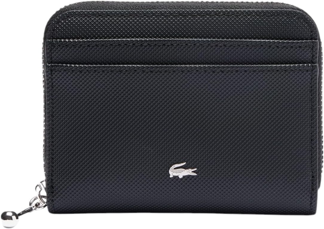 HOTLacoste Women's Daily City Small Zipped Billfold, Black, One Size