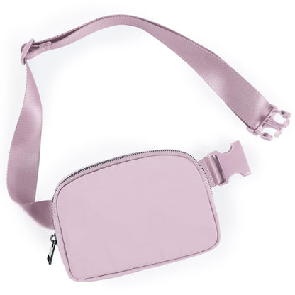HOTODODOS Unisex Mini Belt Bag with Adjustable Strap Small Fanny Pack for Workout Running Traveling Hiking, Black