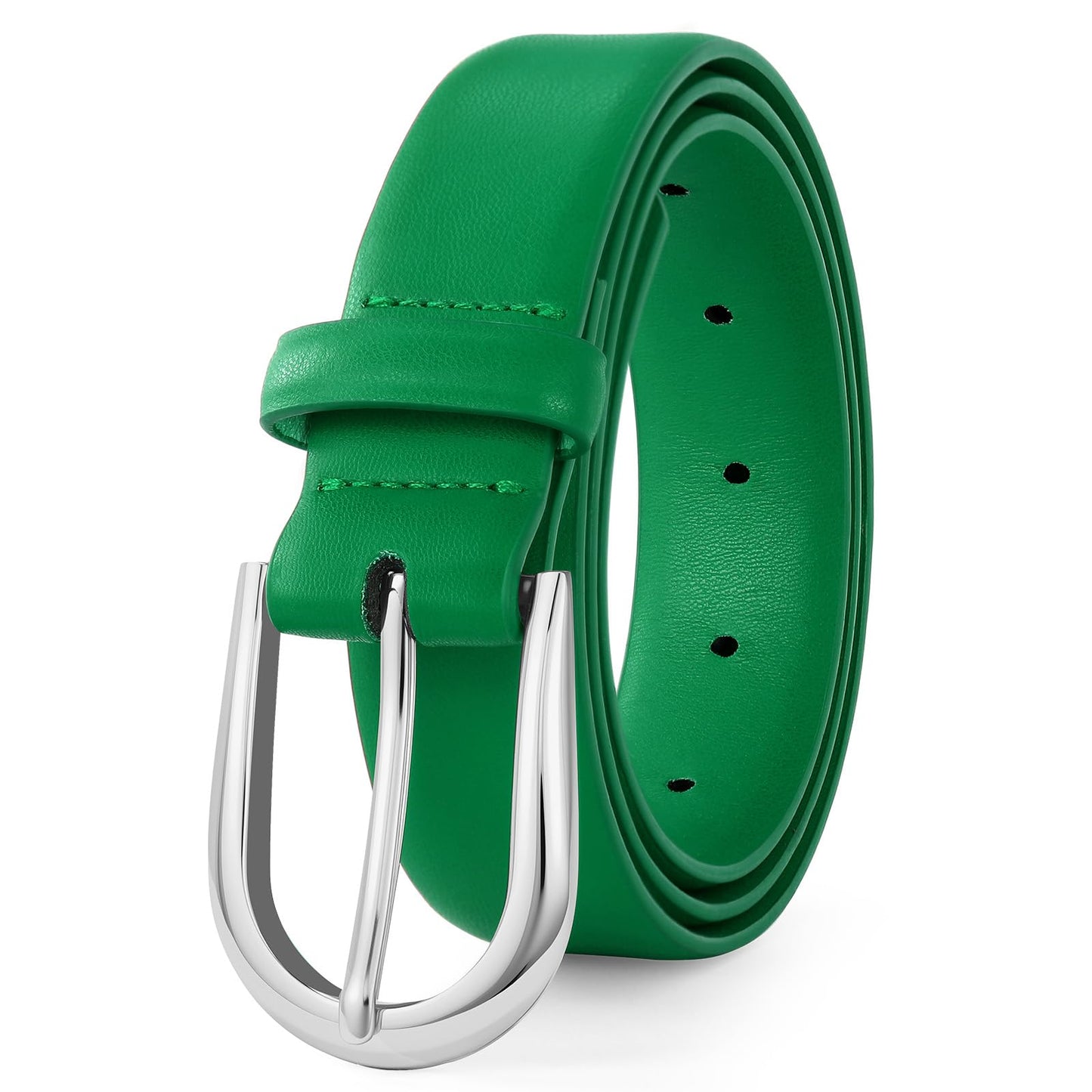 HOTWomen Belt for Jeans Pants Fashion Gold Buckle Ladies Dress Waist Belt