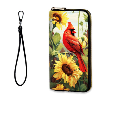 HOTWomens Wallet, RFID Wristlet Wallet for Women, Cute Ladies Purse, Large Credit Card Clutch Purse, Leather Card Holder Wallets with Zipper & Phone Holder,Vintage Books on Bookshelf