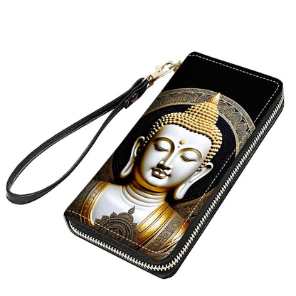 HOTCute Sloth Print Women Large Capacity PU Leather Zip Around Wallet, Multifunctional Clutch Purse for Cash/Card/Coin/Smart Phone