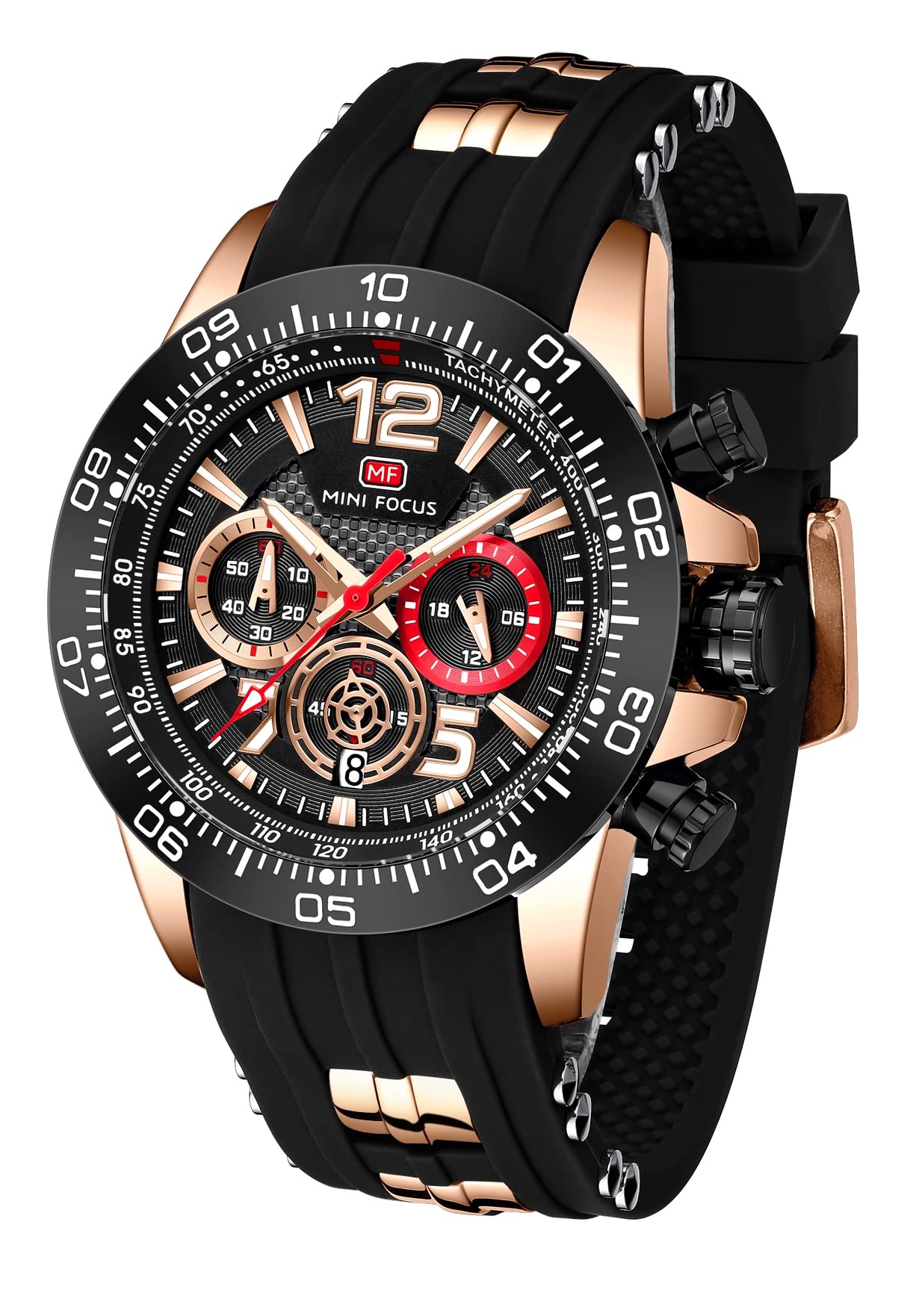 HOTAIMES Watch for Men Sport Military Waterproof Chronograph Mens Watches Analog Quartz Big Face Classic Stylish Fashion Casual Designer Business Work Wrist Watch Elegant Gift for Men