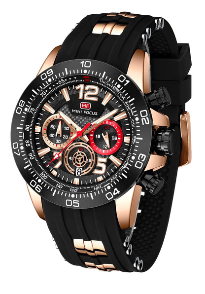 HOTAIMES Watch for Men Sport Military Waterproof Chronograph Mens Watches Analog Quartz Big Face Classic Stylish Fashion Casual Designer Business Work Wrist Watch Elegant Gift for Men