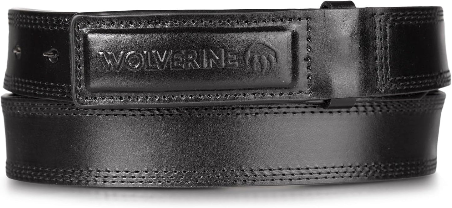 HOTWolverine Men's Full Grain Leather Belt | Heavy Duty | Utility | Tactical | Rugged | Durable | Metal Buckle