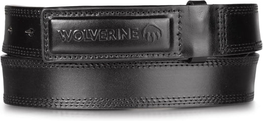 HOTWolverine Men's Full Grain Leather Belt | Heavy Duty | Utility | Tactical | Rugged | Durable | Metal Buckle