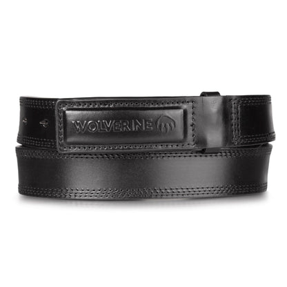 HOTWolverine Men's Full Grain Leather Belt | Heavy Duty | Utility | Tactical | Rugged | Durable | Metal Buckle