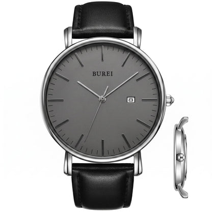 HOTBUREI Men Wrist Watches Fashion Minimalist Thin Analog Quartz Waterproof Watches for Men, Refined Gifts for Men, Boyfriend, Husband, Dad
