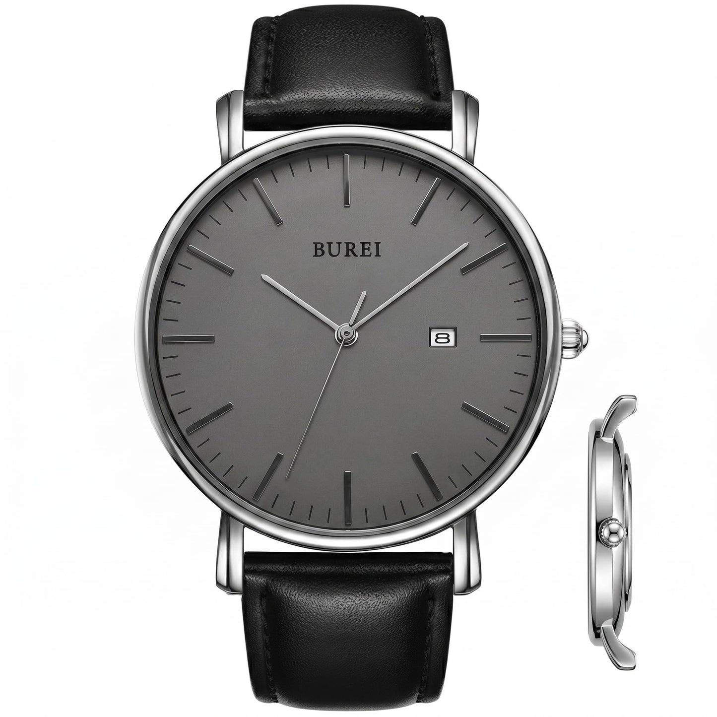 HOTBUREI Men Wrist Watches Fashion Minimalist Thin Analog Quartz Waterproof Watches for Men, Refined Gifts for Men, Boyfriend, Husband, Dad