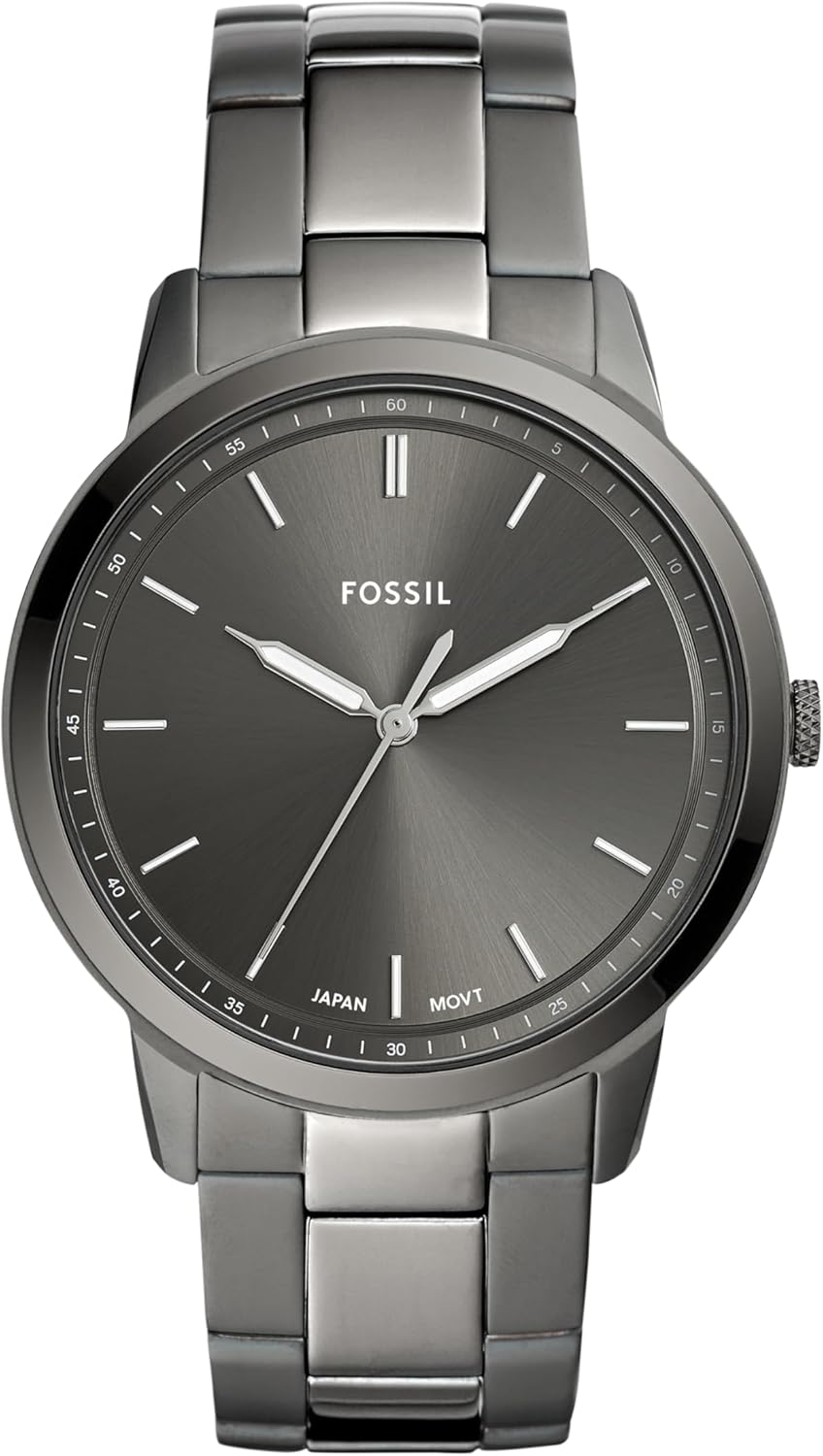 HOTFossil Men's Minimalist Quartz Stainless Steel Three-Hand Watch for Men