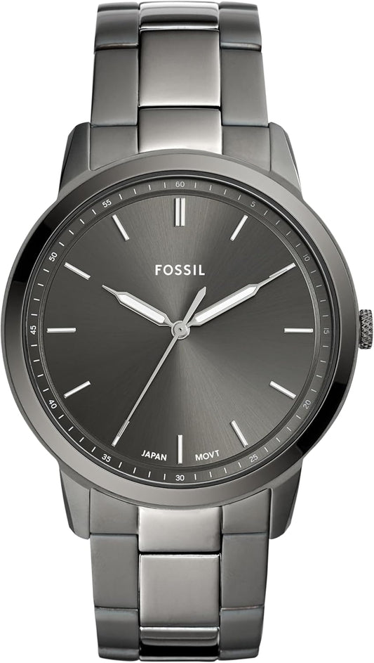 HOTFossil Men's Minimalist Quartz Stainless Steel Three-Hand Watch for Men