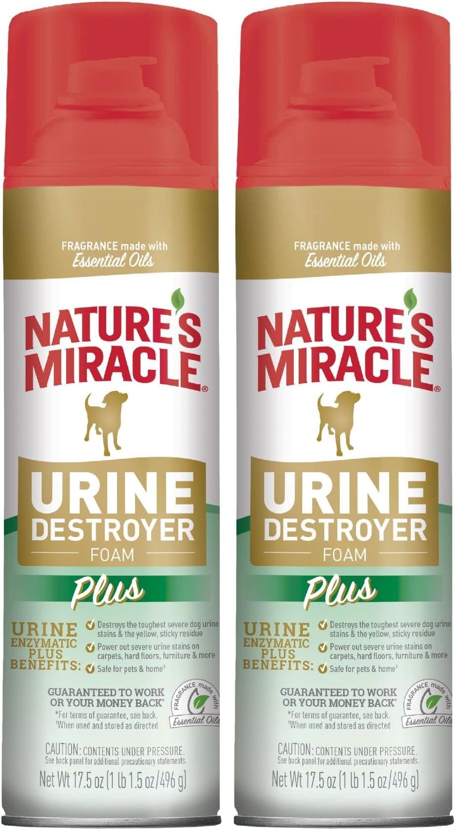 HOTNature's Miracle Urine Destroyer Plus for Dogs, Enzymatic Formula for Severe Dog Urine Stains, 32 oz