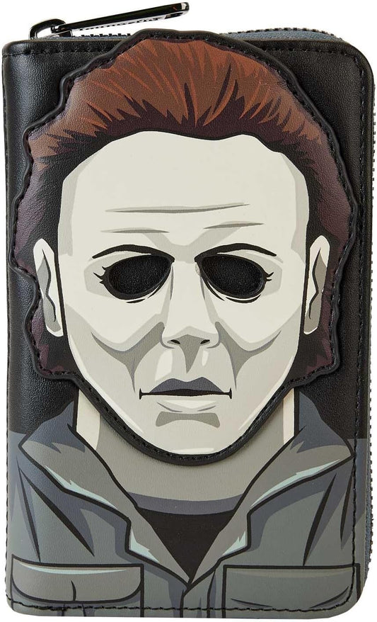 HOTHalloween Michael Myers Mask Cosplay Zip-Around Wallet