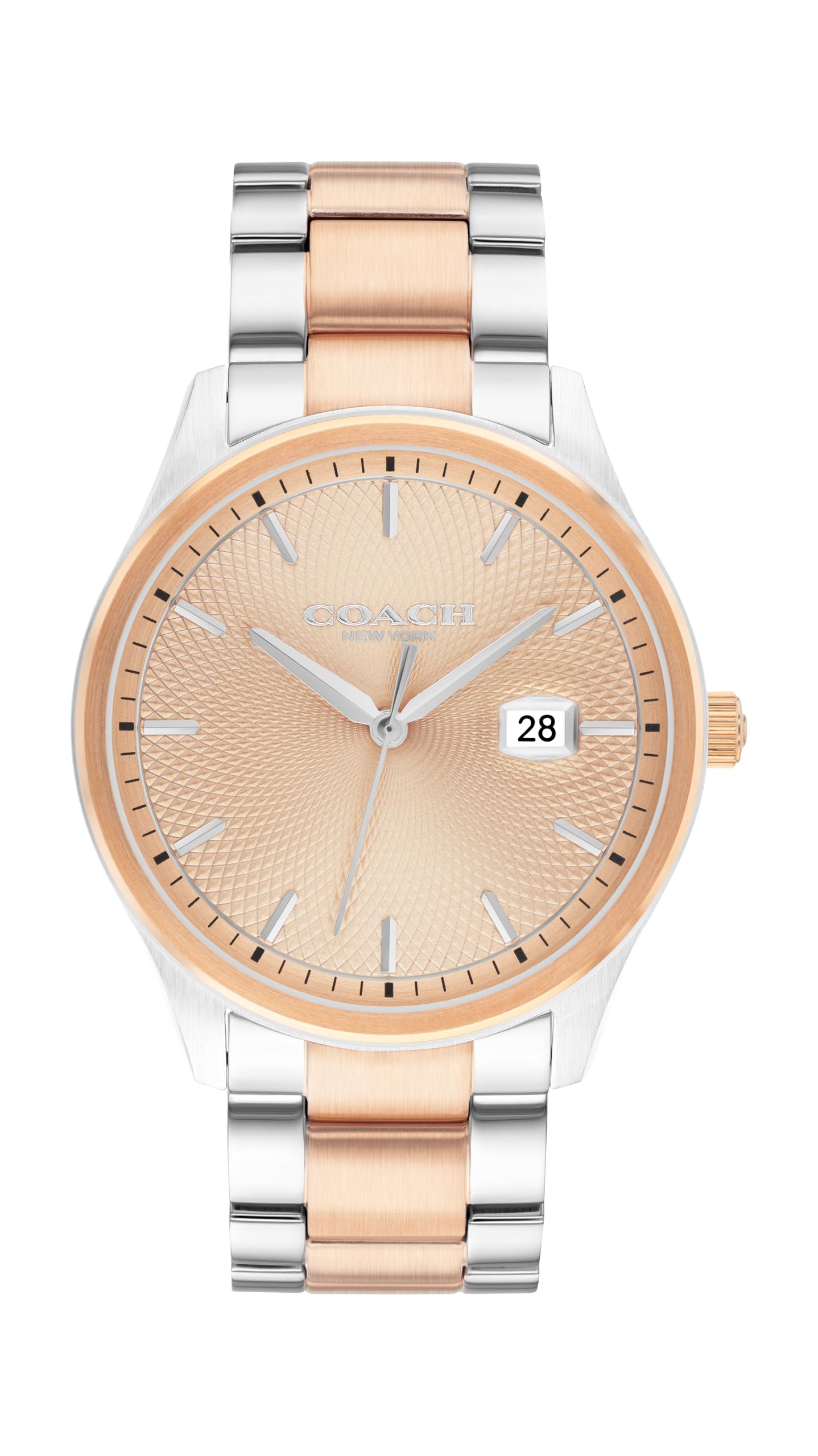 HOTCOACH Men's Oliver 3H Quartz Watch, 41mm Case Size, Stainless Steel Bracelet, Date Display, Classic for Every Day - Gift for Him