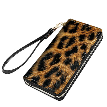 HOTCute Sloth Print Women Large Capacity PU Leather Zip Around Wallet, Multifunctional Clutch Purse for Cash/Card/Coin/Smart Phone
