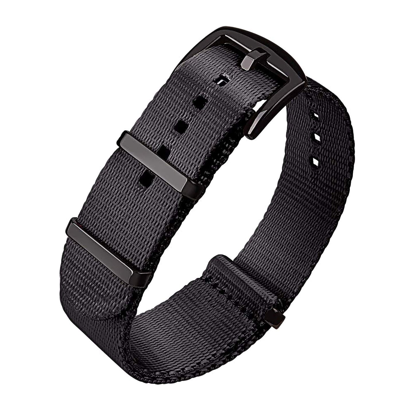 HOTRitche Military Ballistic Nylon Watch Strap with Heavy Buckle 18mm 20mm 22mm Premium Nylon Watch Bands for Men Women