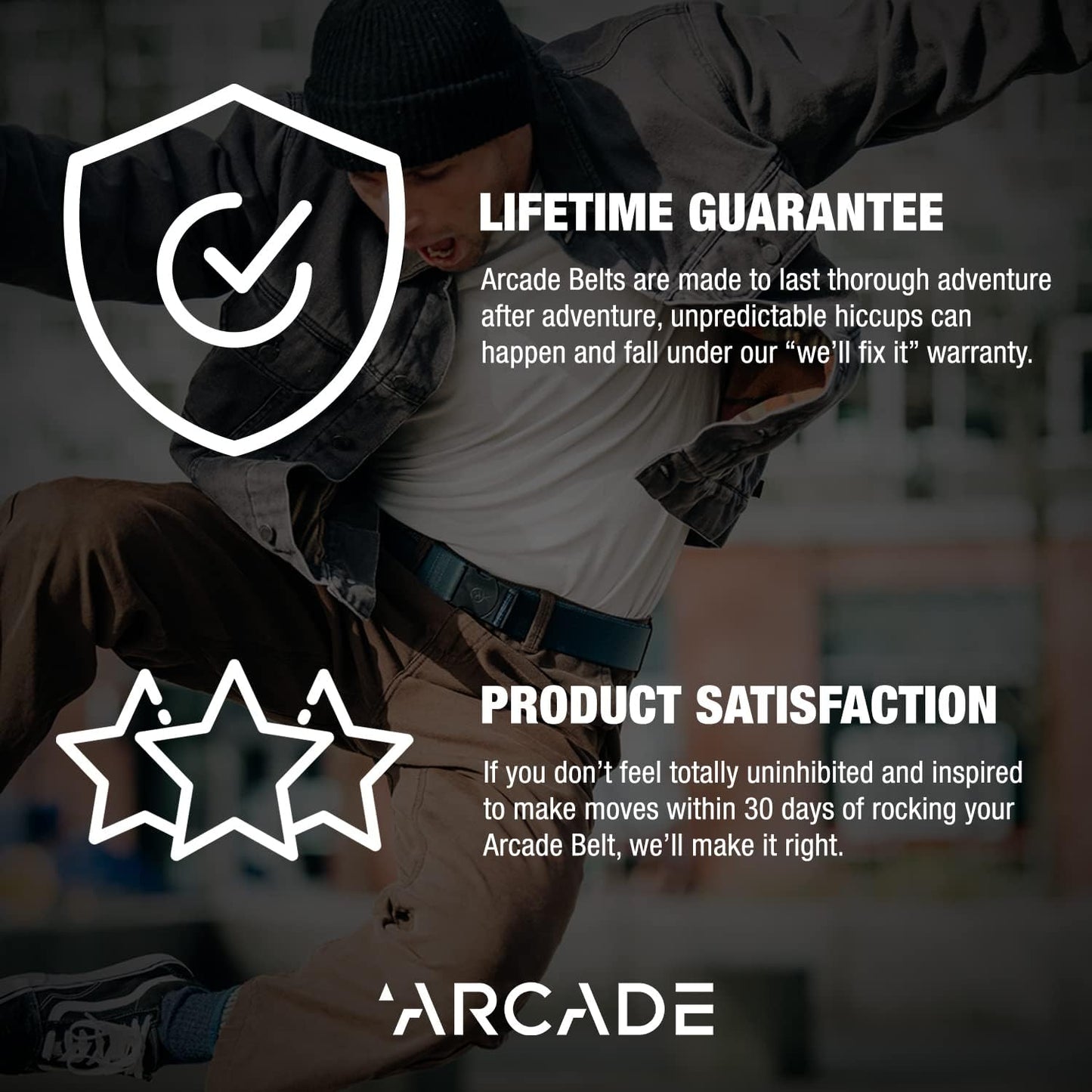 HOTArcade Men's Long Belt, Up to 50 Inch Waist, Stretch Webbing, Non-Metal Travel Friendly Buckle, Ski & Snowboard Belt
