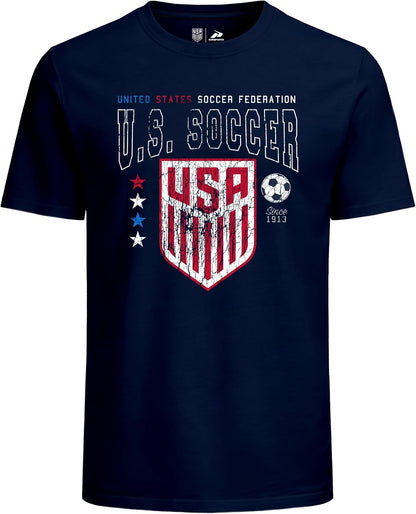 HOTIcon Sports Officially Licensed US Soccer Federation Cotton T-Shirt - Unisex Adult