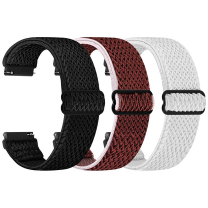 HOTTumpCez Quick Release Watch Band - Choice of Width -18mm 19mm 20mm 22mm 24mm Watch Bands, Solo Loop Adjustable Elastic Nylon Watch Straps Replacement Wristband for Men Women