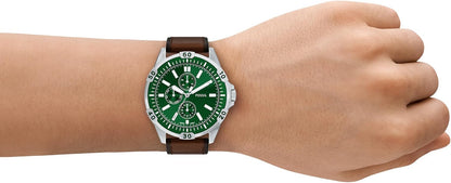 HOTFossil Men's Watch, Garrett Multifunction Stainless Steel Watch for Men