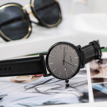 HOTBUREI Men Wrist Watches Fashion Minimalist Thin Analog Quartz Waterproof Watches for Men, Refined Gifts for Men, Boyfriend, Husband, Dad