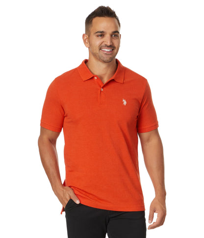 HOTU.S. Polo Assn. Men's Classic Polo Shirt, Two-Button Closure Pique Polo Shirt, Summer Fashion Golf Shirt | Two-Button Closure Pique Polo Shirt, Summer Fashion Golf Shirt