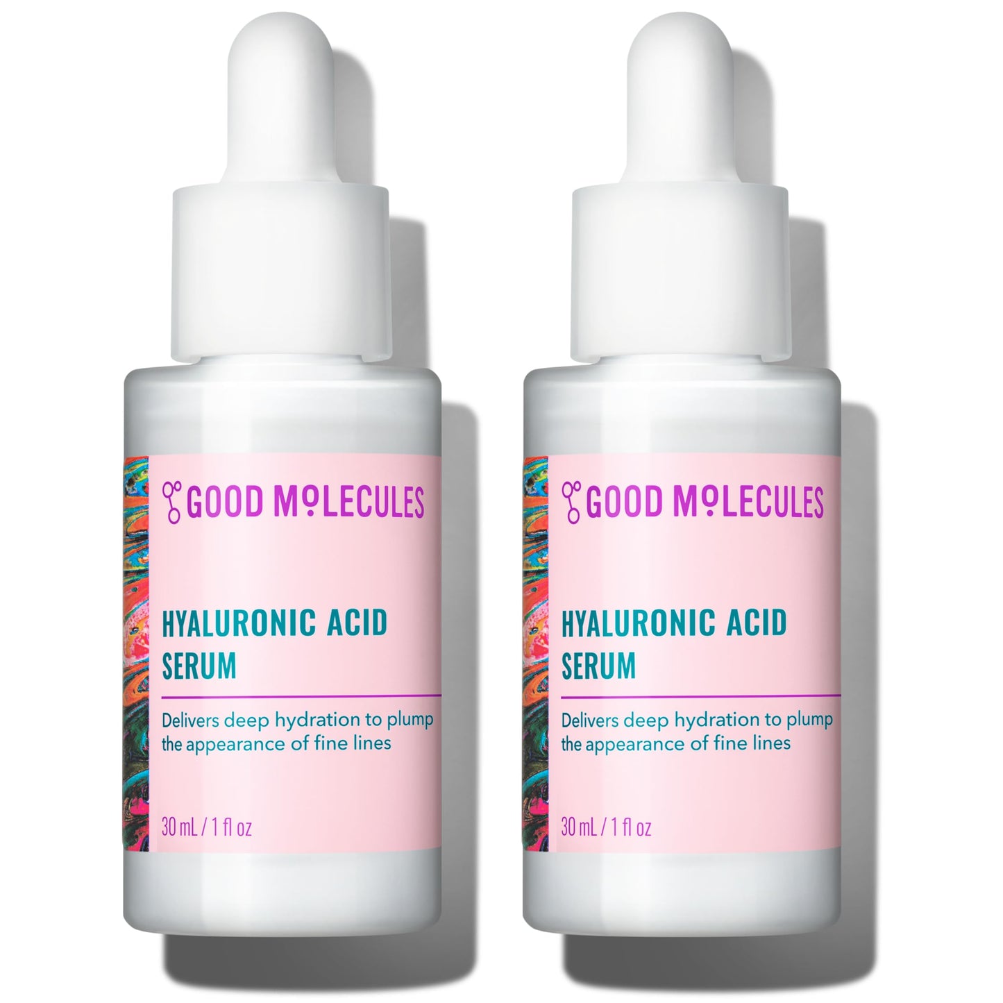 HOTGood Molecules Hyaluronic Acid Serum - 1% Hyaluronic Acid Ultra hydrating Serum Facial Moisturizer for Plumper Skin, Skin Care for Face