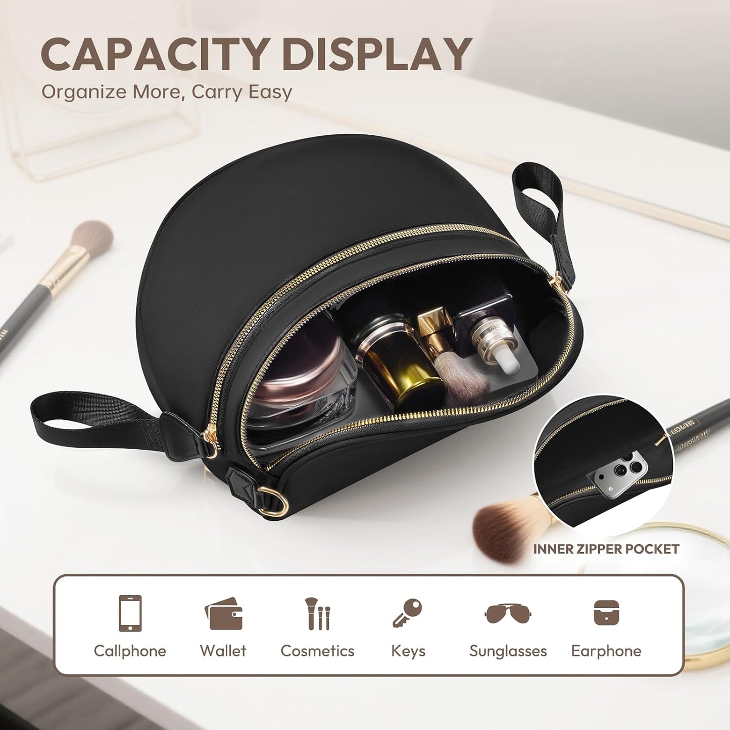 HOTCross Body Bag for Women Bum Bag Checkered Belt Bags Fanny Packs for Girls Travel Purse Fashion Waist Packs Crossbody Nylon Purse Trendy Shoulder Bags for Womens