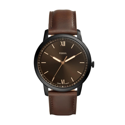 HOTFossil Men's Minimalist Quartz Stainless Steel Three-Hand Watch for Men