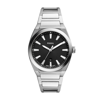 HOTFossil Men's Everett Quartz Stainless Steel Watch, Three-Hand Watch for Men