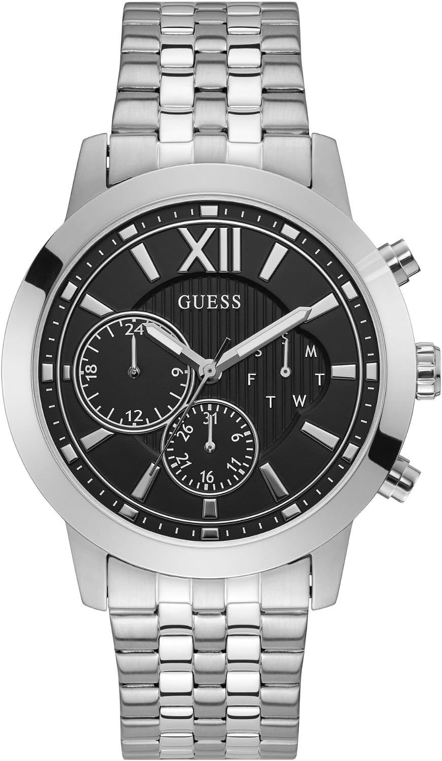 HOTGuess Women's Gold-Tone + Black Multifunction Steel Bracelet Watch