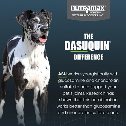HOTNutramax Dasuquin MSM Joint Supplement for Large Dogs, Soft Chews, 150ct | Glucosamine and Chondroitin, ASU, MSM, Supports Healthy Joints, For Dogs Over 60 lbs, All Ages, Soft Chews