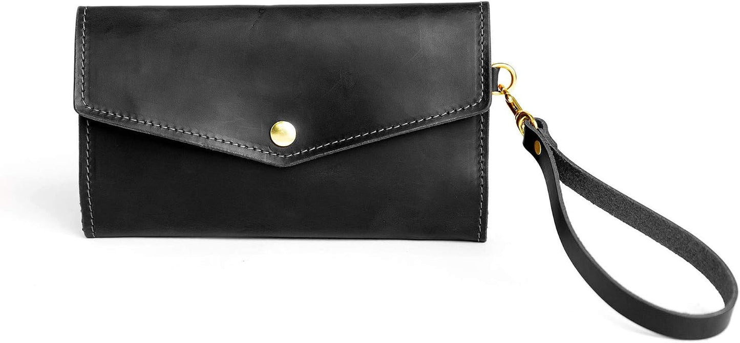 HOTWomen's Leather Clutch Wallet, Trifold Women's Wallet, Leather Wallet Women, Handbag For Women