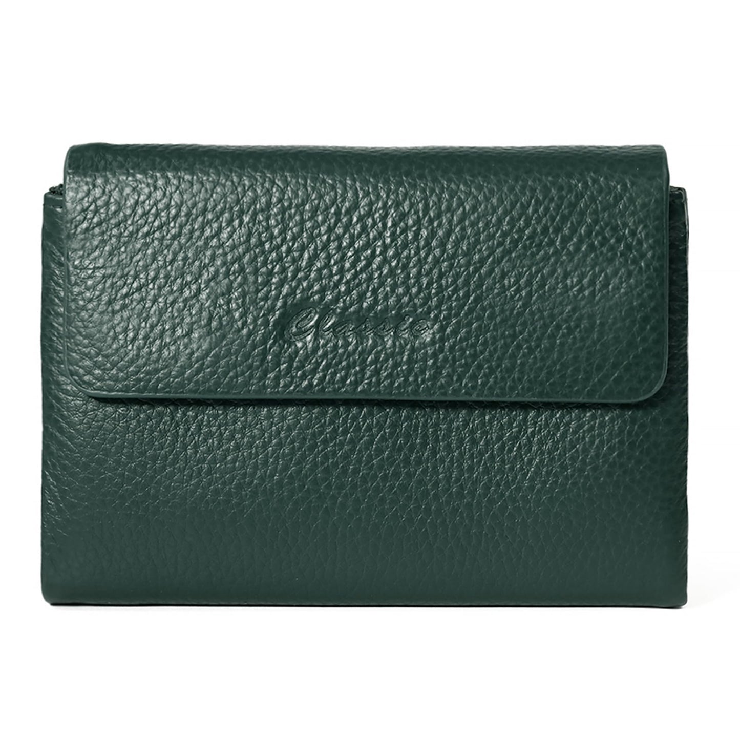 HOTBifold Wallet for Women Genuine Leather, [Large Capacity] [Magnetic Closure] Female Ladies Wallet Card Holder with ID Window, Zipper Coin Pockets (Burgundy)