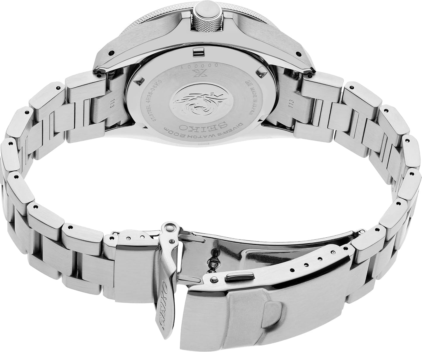 HOTSEIKO Prospex Men's Watch with Stainless Steel Case, Automatic Movement, Water Resistant, Luminescent Hands