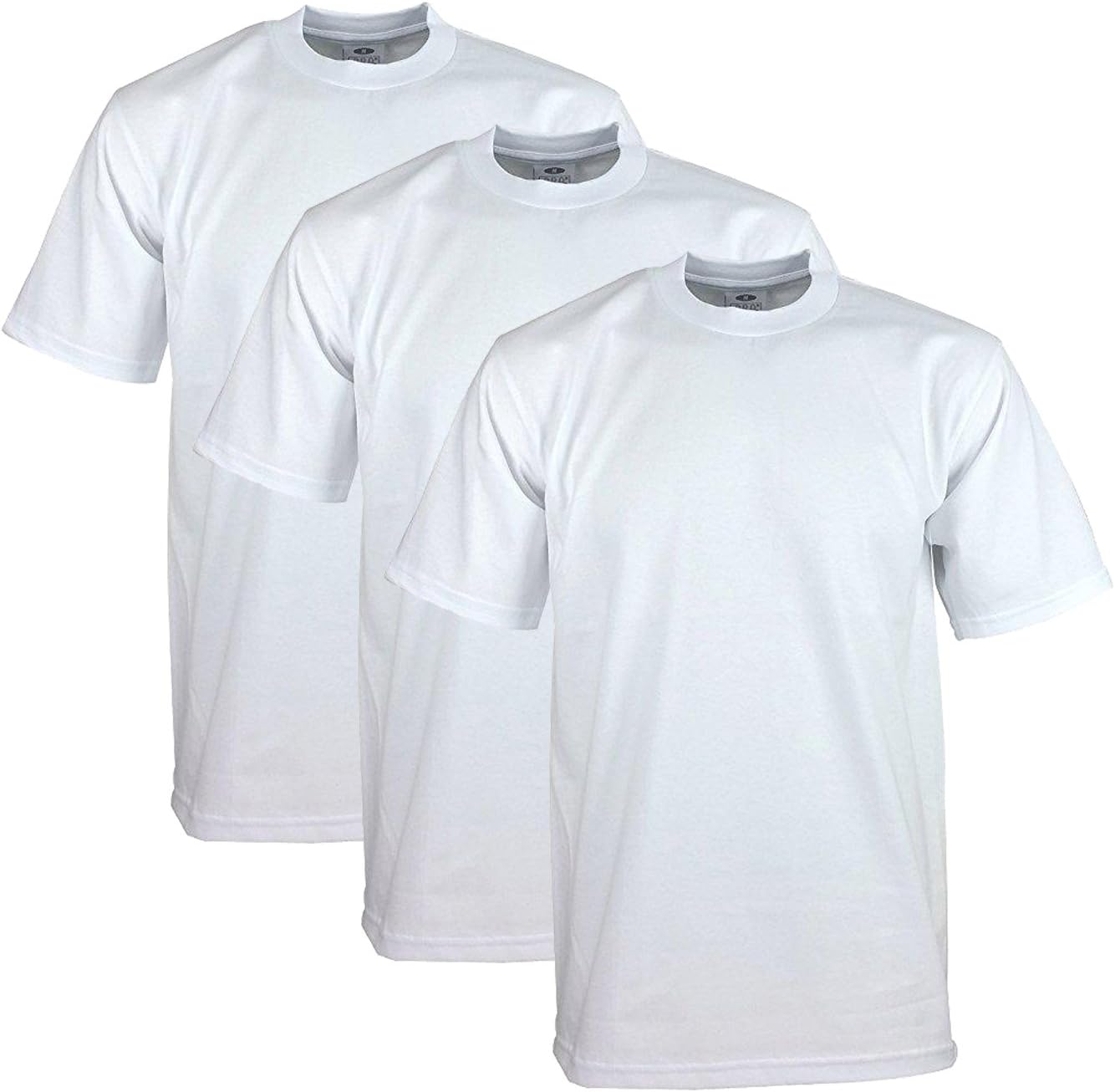 HOTPro Club Men's 3-Pack Heavyweight Cotton Short Sleeve Crew Neck T-Shirt