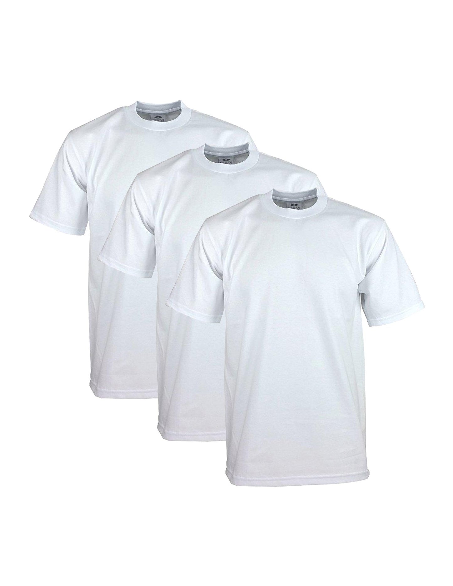 HOTPro Club Men's 3-Pack Heavyweight Cotton Short Sleeve Crew Neck T-Shirt