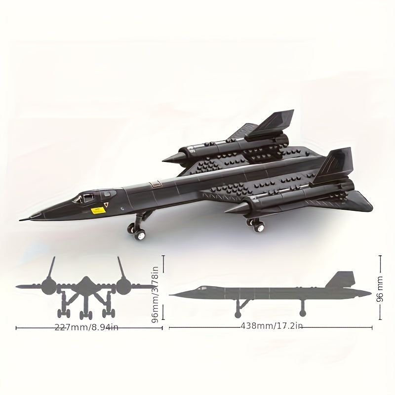 Reconnaissance Aircraft Building Block Assembly Model Toy, Military Building Block Toy, Birthday Gift