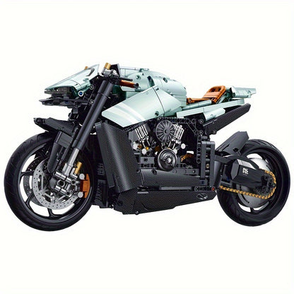 2176-Piece 1:5 Scale Motorcycle Model plastic Building Blocks