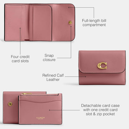 HOTCOACH Refined Calf Leather Essential Card Holder Wallet