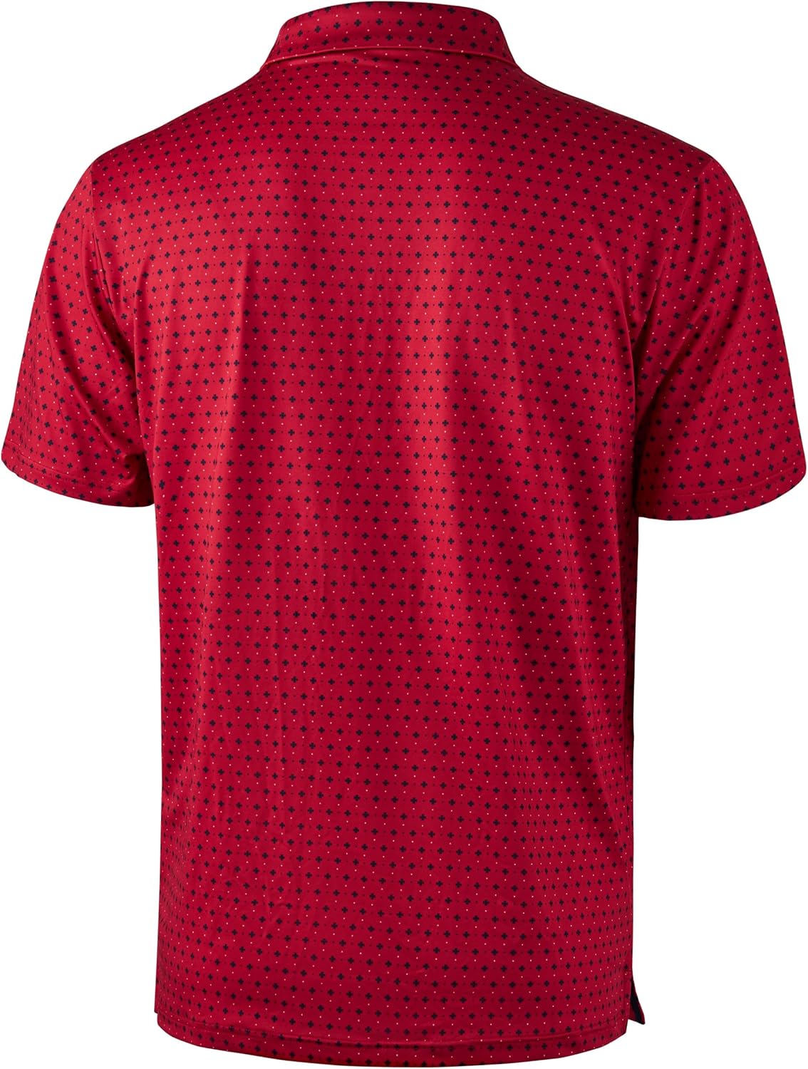 HOTObla Mens Golf Polo Shirts Short Sleeve Dry Fit Performance Moisture Wicking Casual Print Collared Golf Shirts for Men