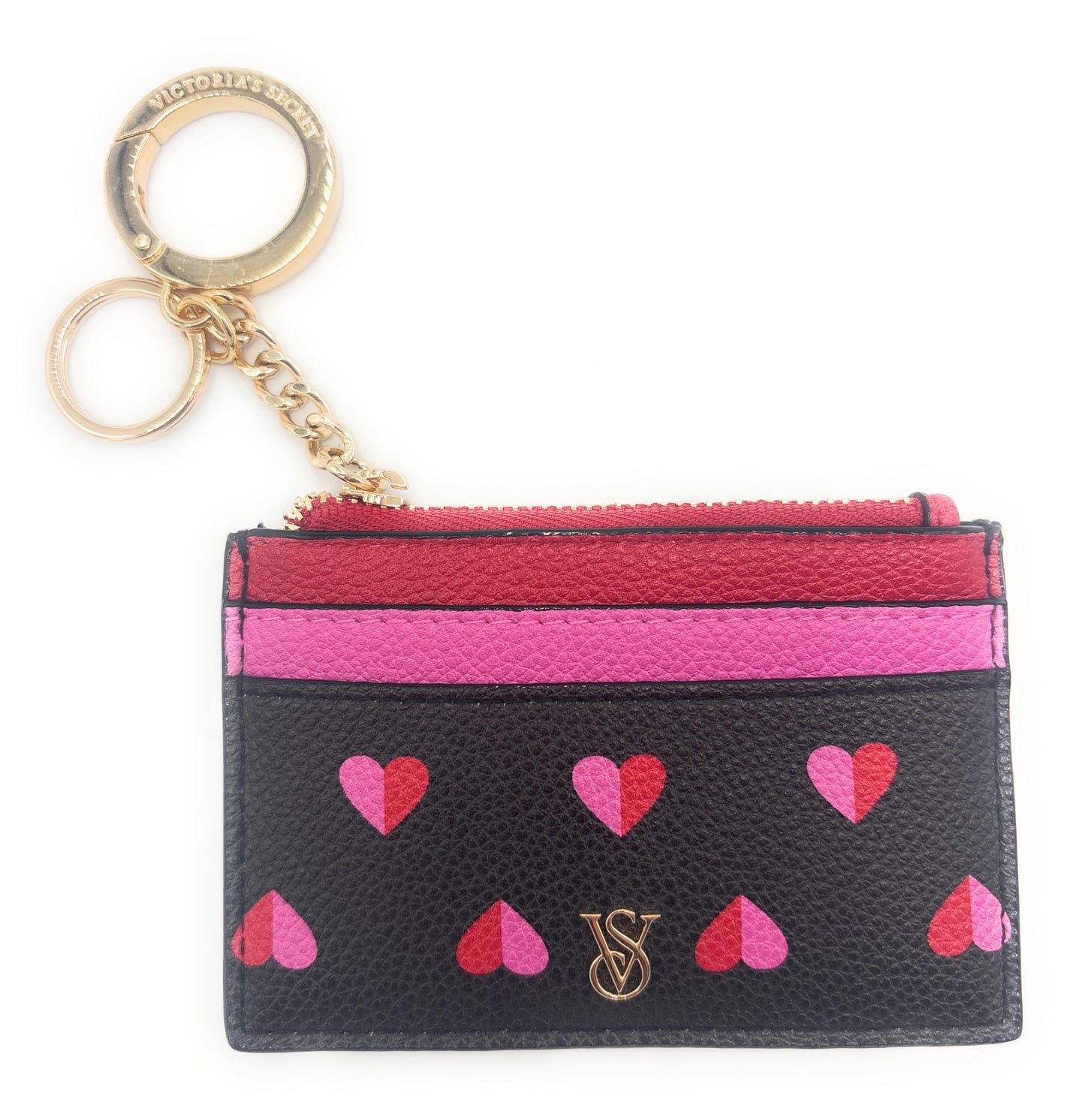 HOTVictoria's Secret The Victoria Card Case Keychain (Lt. Pink/Pink)