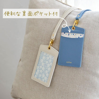 HOTRaymay Fujii GLP1115A Nofes ID Case, ID Card Holder, Vertical Type, Smoky Blue