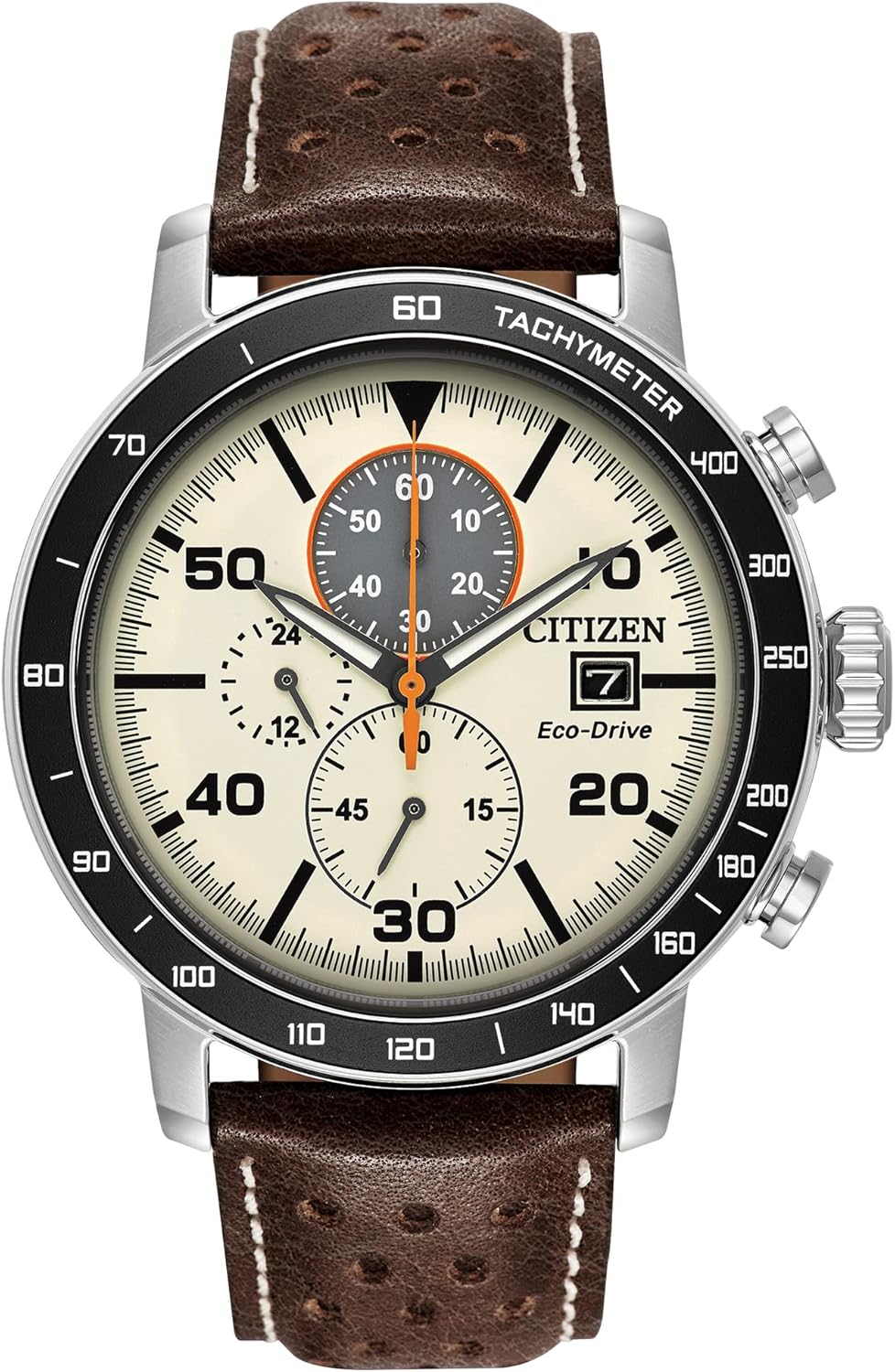 HOTCitizen Men's Eco-Drive Weekender Brycen Chronograph Watch in Stainless Steel