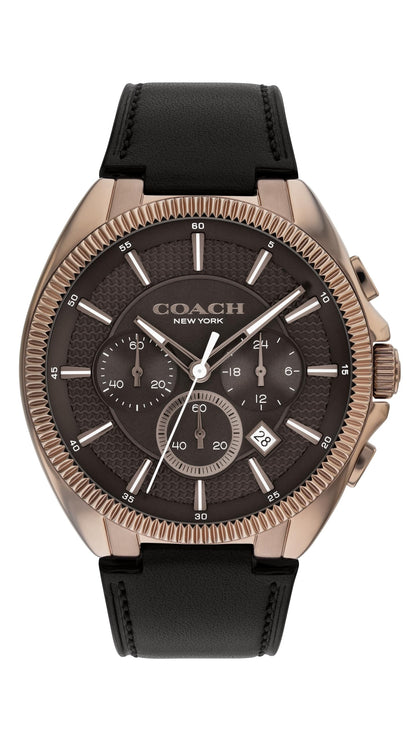 HOTCoach Jackson Men's Chronograph Watch - Date Window and Subdials for Hours, Minutes, Seconds - Water Resistant 3 ATM/30 Meters - Gift for Him - Premium Fashion Timepiece for Everyday Wear - 45mm