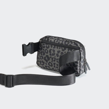 HOTPander Two Way Zipper Fanny Pack Nylon Everywhere Belt Bag for Women, Water Repellent Waist Packs, Crossbody Bags with Adjustable Strap (Grey Leopard)
