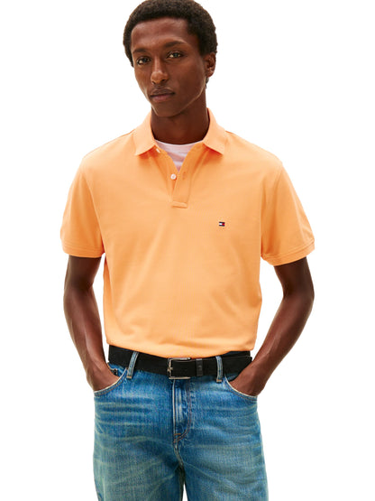 HOTTommy Hilfiger Men's Short Sleeve Polo Shirts in Classic Fit with Stretch and Organic Pique Cotton