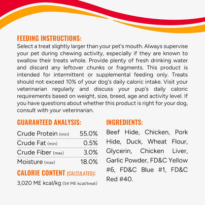 HOTGood 'n' Fun Kabobs Long-Lasting Dog Treat Made With Real Protein, 48 oz | Premium Chicken, Pork and Beef Hide Chew, Supports Dental Health and Mental Stimulation, For Adult Dogs