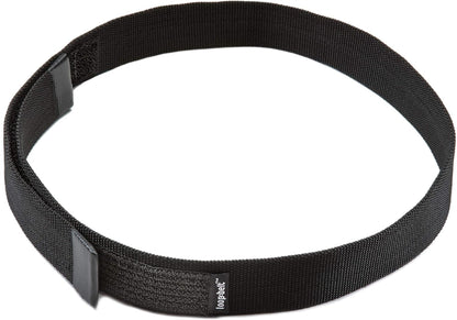HOTLoopbelt Black No-Scratch Web Belt with Rubber Coated Tips and Advanced Hook & Loop Fasteners