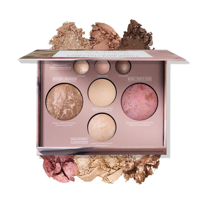HOTLAURA GELLER NEW YORK Best of the Best Baked Palette – 7-in-1 Full Face Palette – Bronzer, Blush, 2 Highlighters & 3 Eyeshadows – Crease-Proof, Handmade in Italy – Travel-Friendly